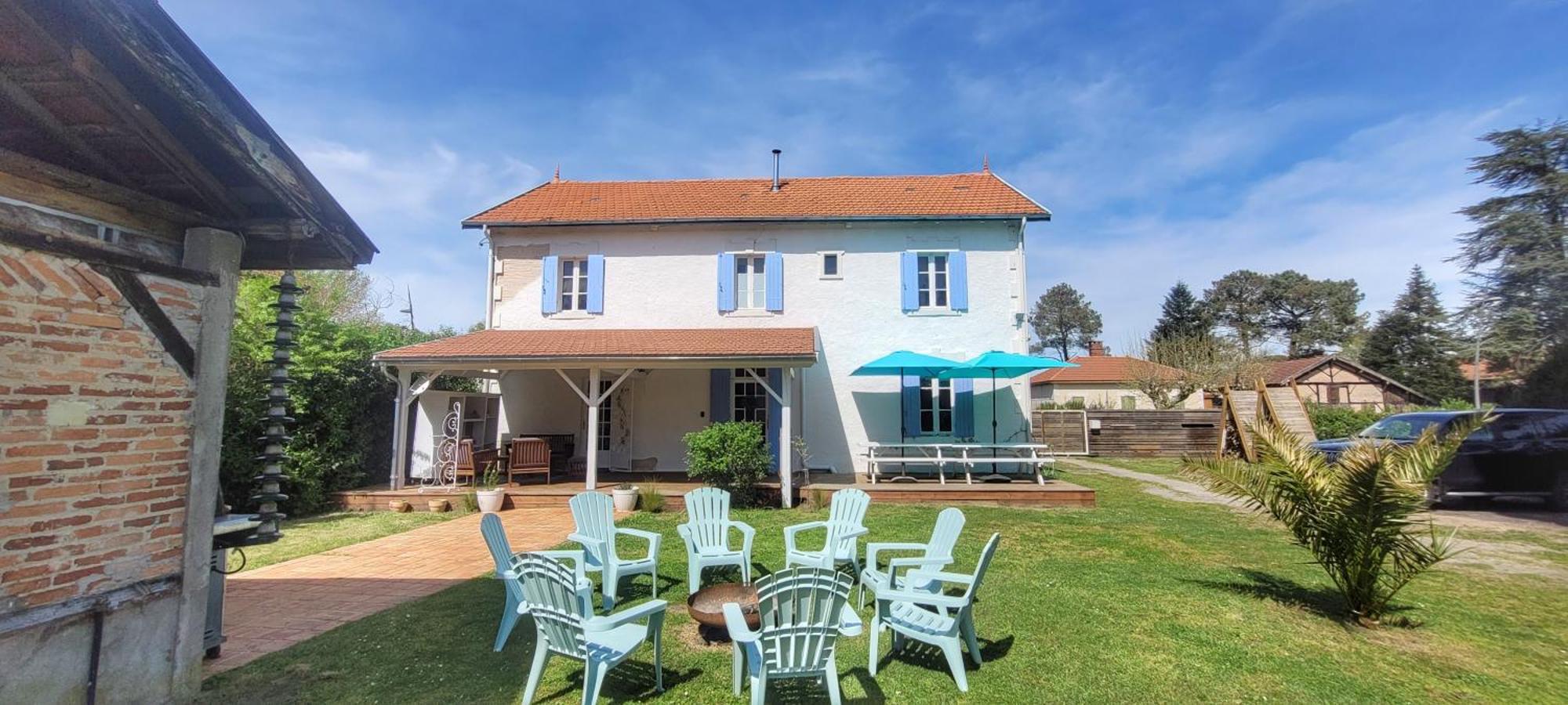 Charmante Maison Dans Les Landes X 10 Avec Piscine Et Salle D Escalade Lue Eksteriør bilde